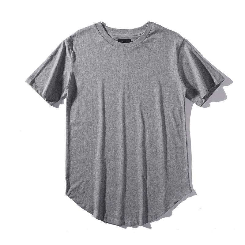 New streetwear Men Extended kanye West T-shirt - melvincucci