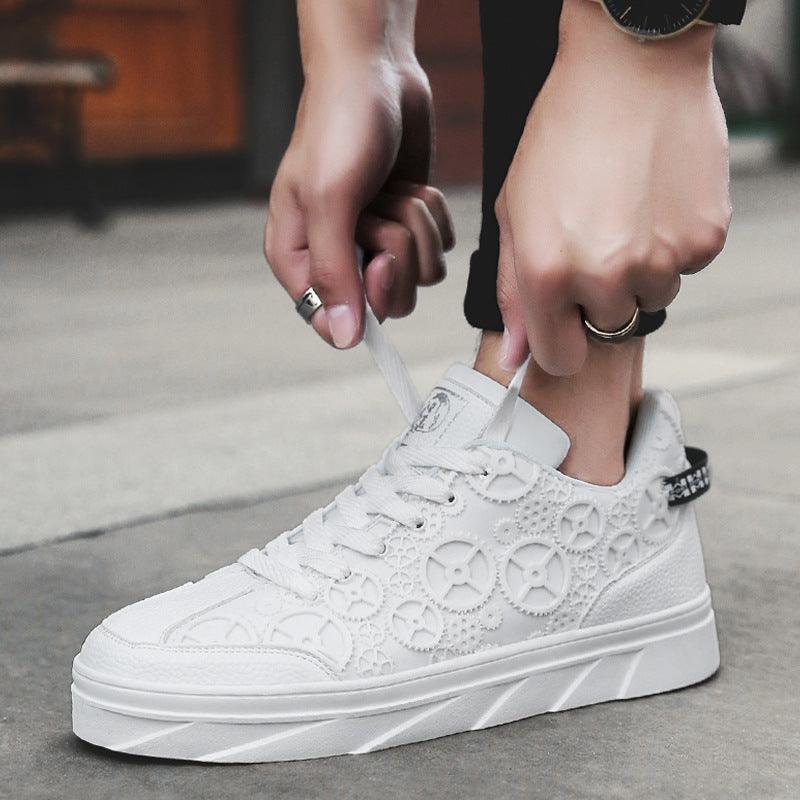 New student shoes men Korean version of the tide white shoes men's casual sports shoes men - melvincucci