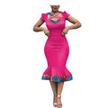 New Style African Ethnic Characteristic Batik Printed Cotton Dress Dress Skirt - melvincucci