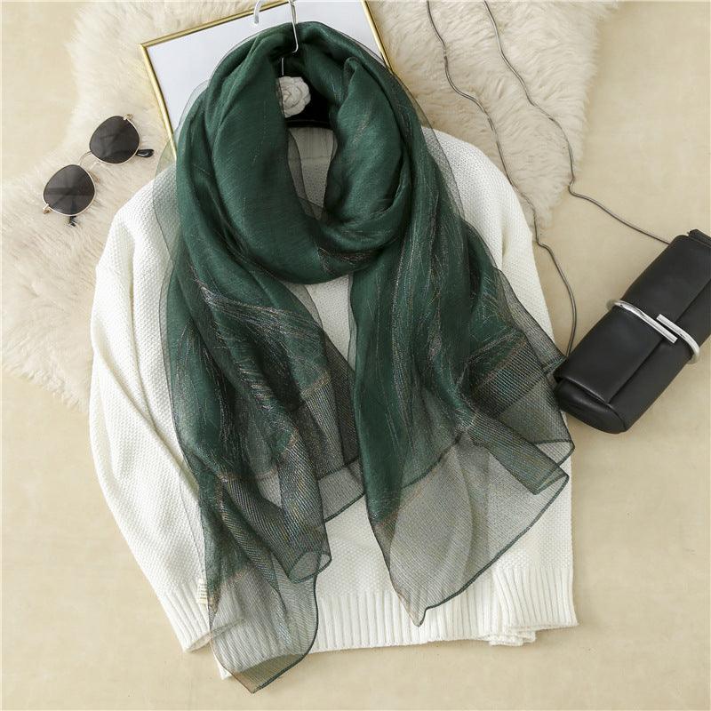 New Style Silk Casual Silk Scarf Women - melvincucci