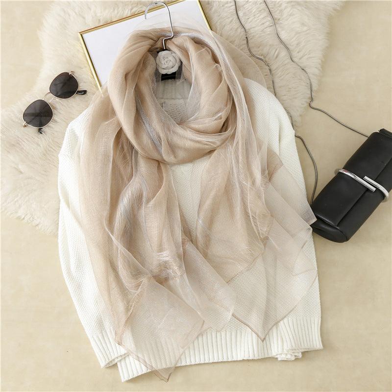 New Style Silk Casual Silk Scarf Women - melvincucci