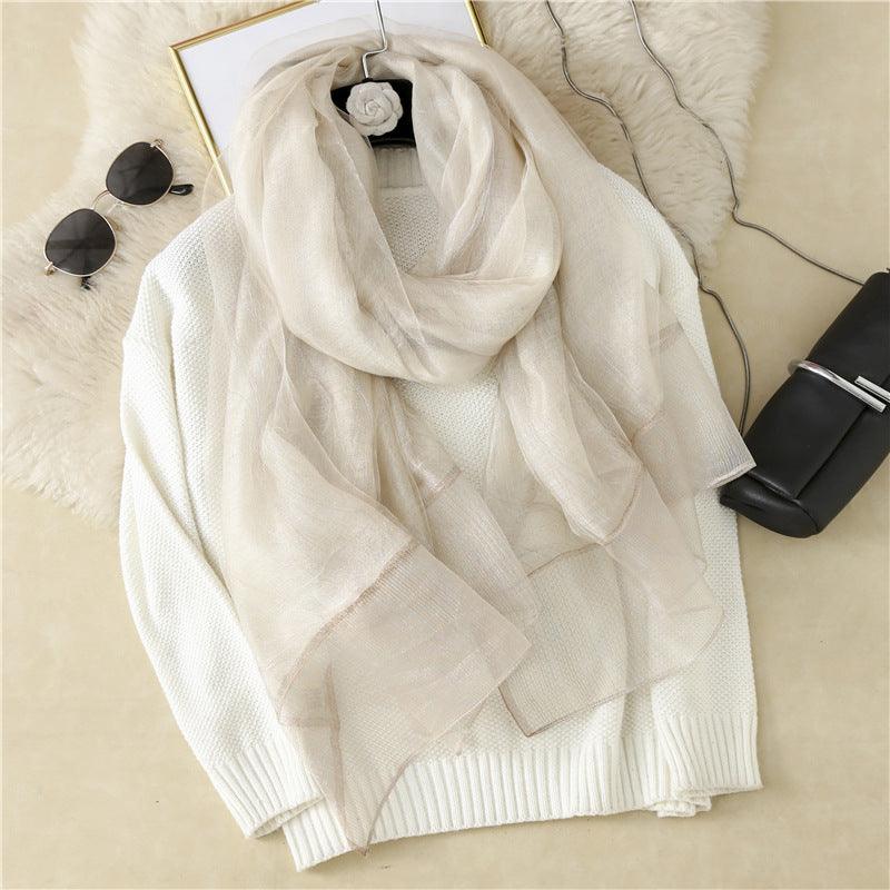 New Style Silk Casual Silk Scarf Women - melvincucci