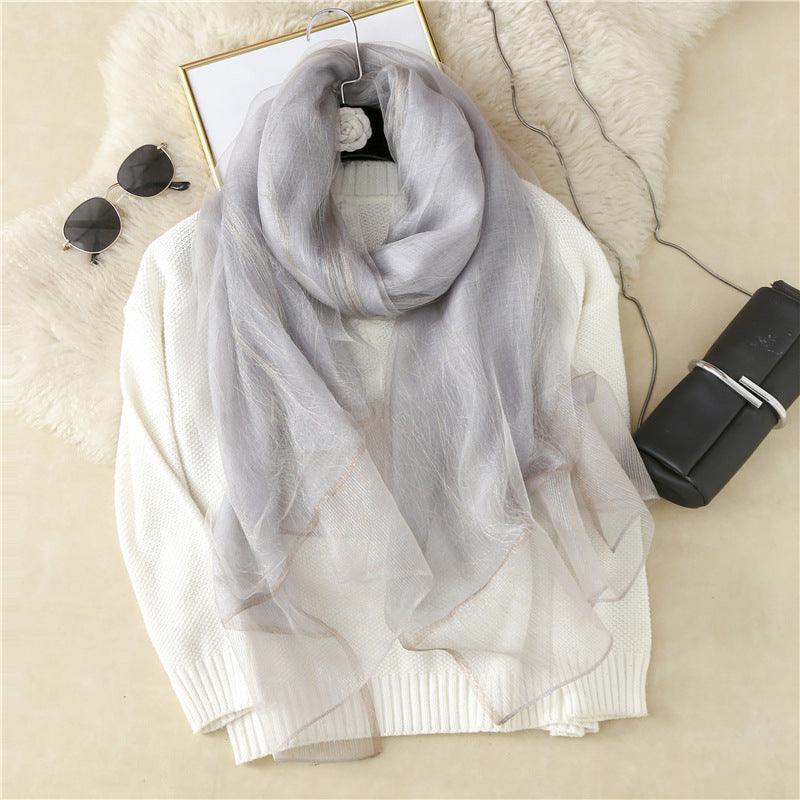 New Style Silk Casual Silk Scarf Women - melvincucci