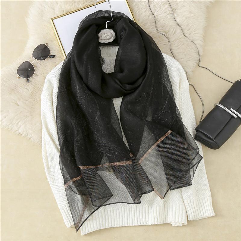 New Style Silk Casual Silk Scarf Women - melvincucci