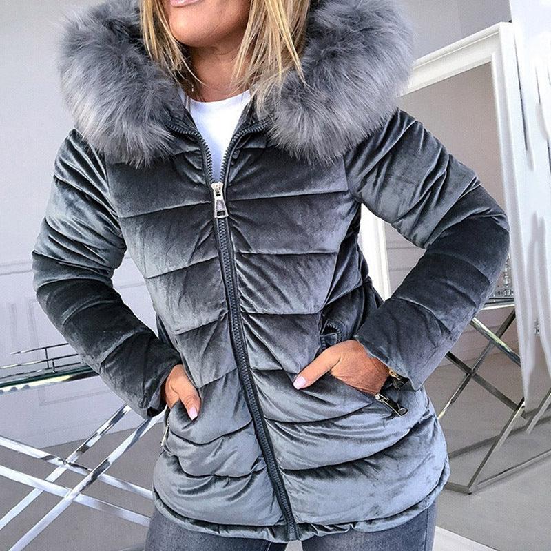 New style solid color hooded jacket women - melvincucci