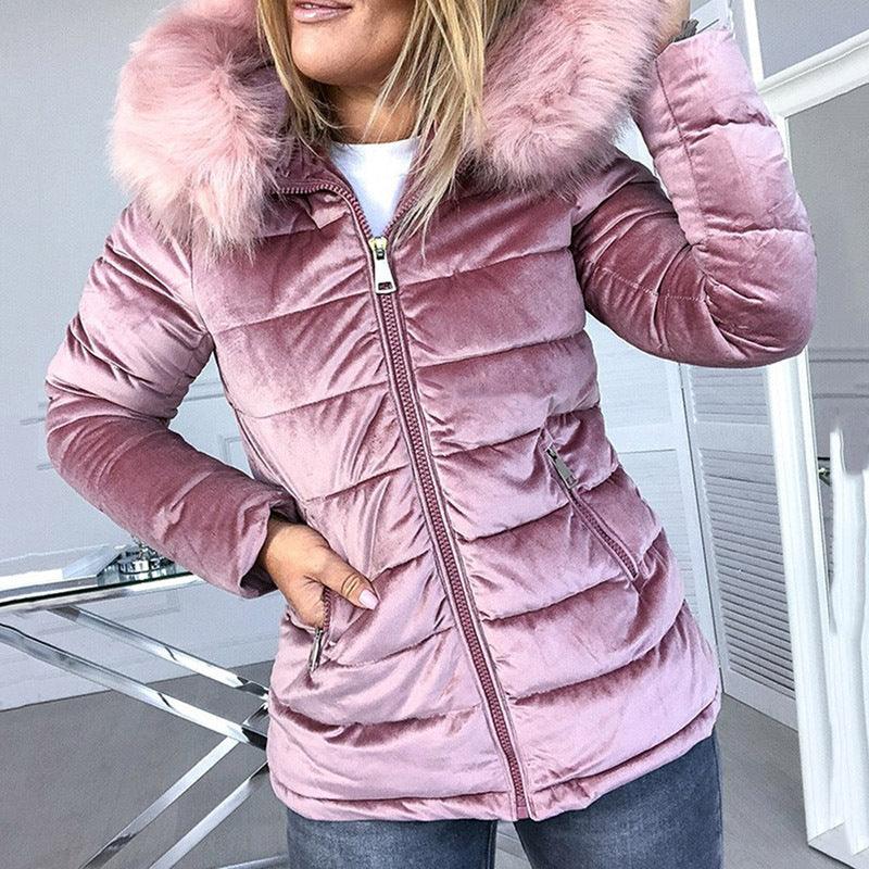 New style solid color hooded jacket women - melvincucci