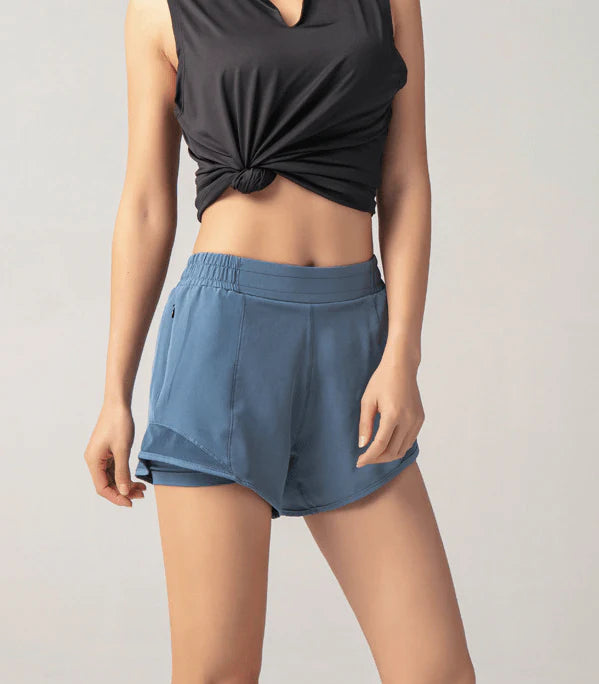 New Summer Hot Pants Women's Mesh Join Anti Light Sports Leisure Fast Dry Running Breathable Fitness Shorts - melvincucci