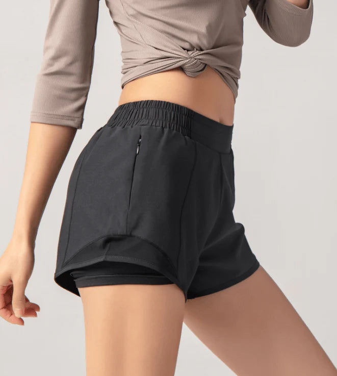New Summer Hot Pants Women's Mesh Join Anti Light Sports Leisure Fast Dry Running Breathable Fitness Shorts - melvincucci