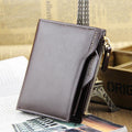 New wallet men short section wallet cross section men's vertical card package driver's license package - melvincucci