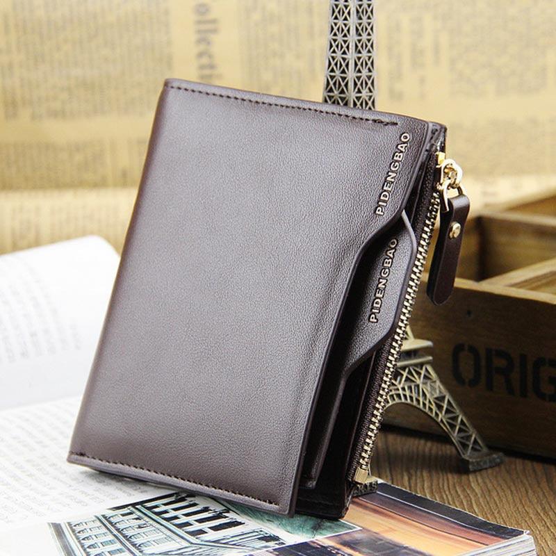 New wallet men short section wallet cross section men's vertical card package driver's license package - melvincucci
