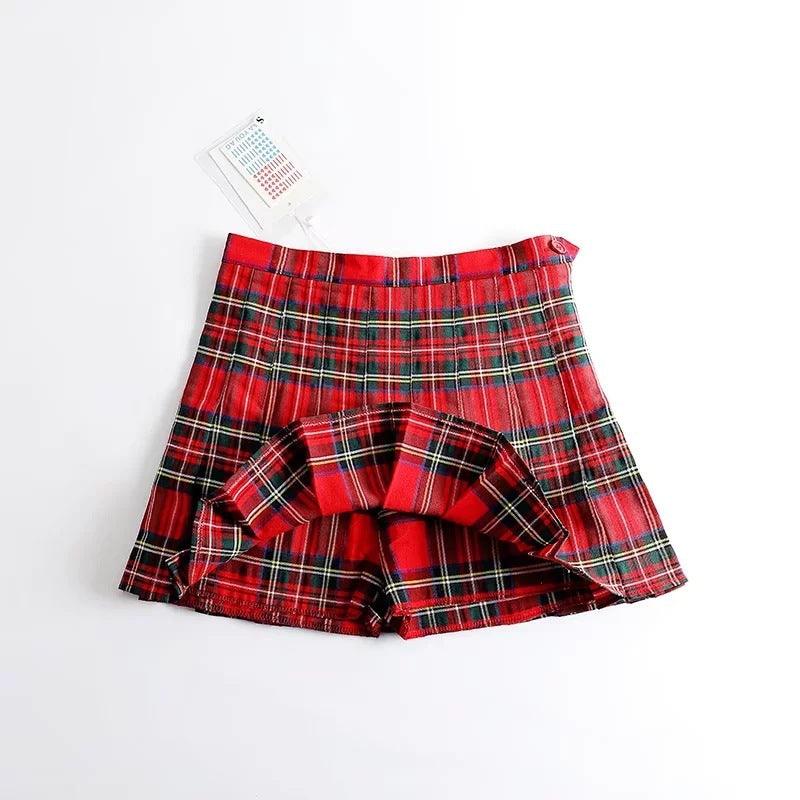 New Women's Plaid Pleated Skirt Skirt Women - melvincucci