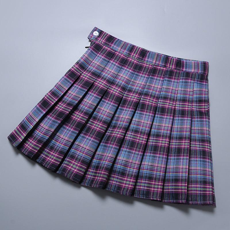 New Women's Plaid Pleated Skirt Skirt Women - melvincucci