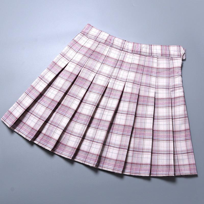 New Women's Plaid Pleated Skirt Skirt Women - melvincucci