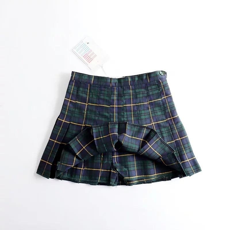 New Women's Plaid Pleated Skirt Skirt Women - melvincucci