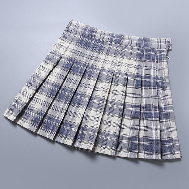 New Women's Plaid Pleated Skirt Skirt Women - melvincucci