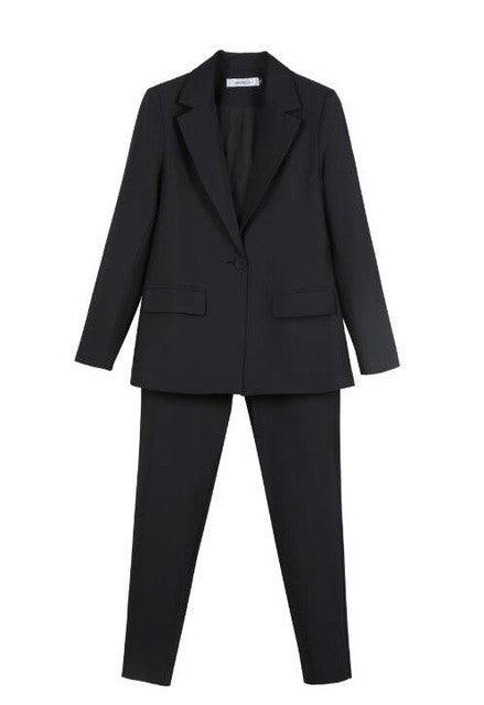 New Work Pant Suits Piece Set For Women Business Interview - melvincucci