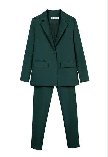 New Work Pant Suits Piece Set For Women Business Interview - melvincucci