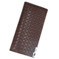 Newthin long men wallet manufacturers direct sales of large capacity multi-functional business woven PU Wallet - melvincucci