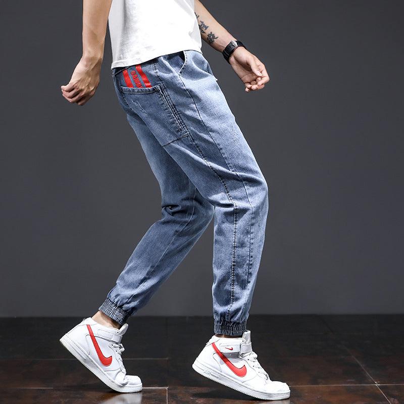 Nine-point harem pants, light-colored casual workwear, all-match tide brand pants - melvincucci