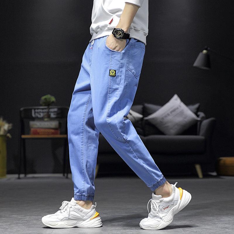 Nine-point harem pants, light-colored casual workwear, all-match tide brand pants - melvincucci