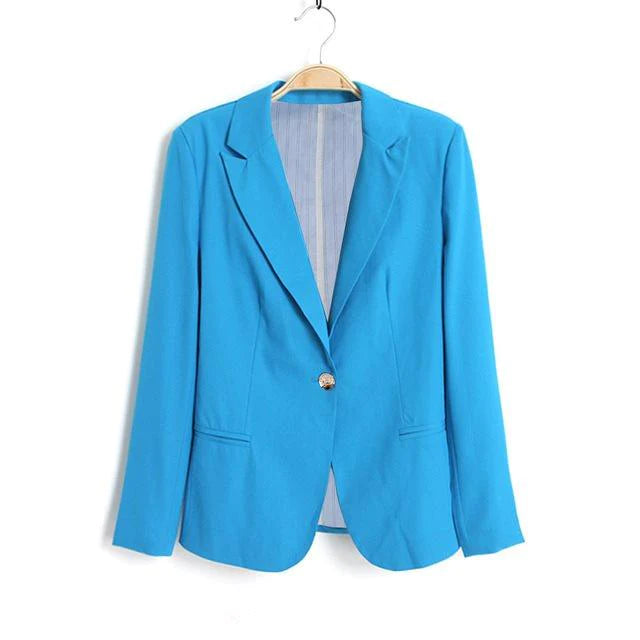 Office Ladies Black Formal Blazer Women Work Suit - melvincucci