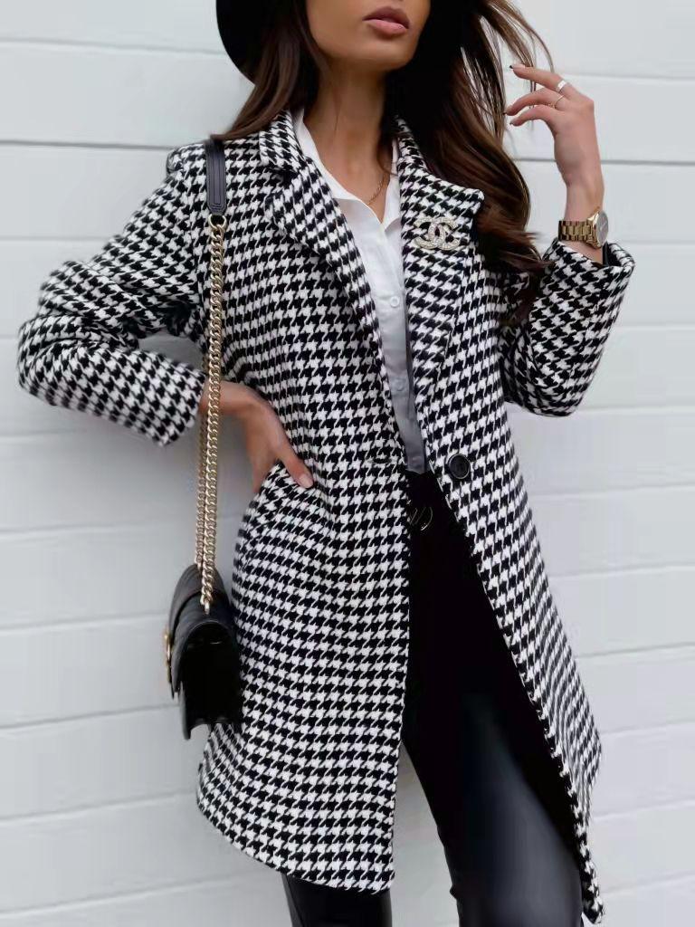 One Button Slim Fit Blazer Women Clothing - melvincucci