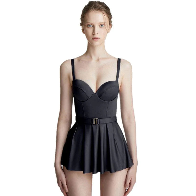 One Piece Skirt Swimsuit Women - melvincucci