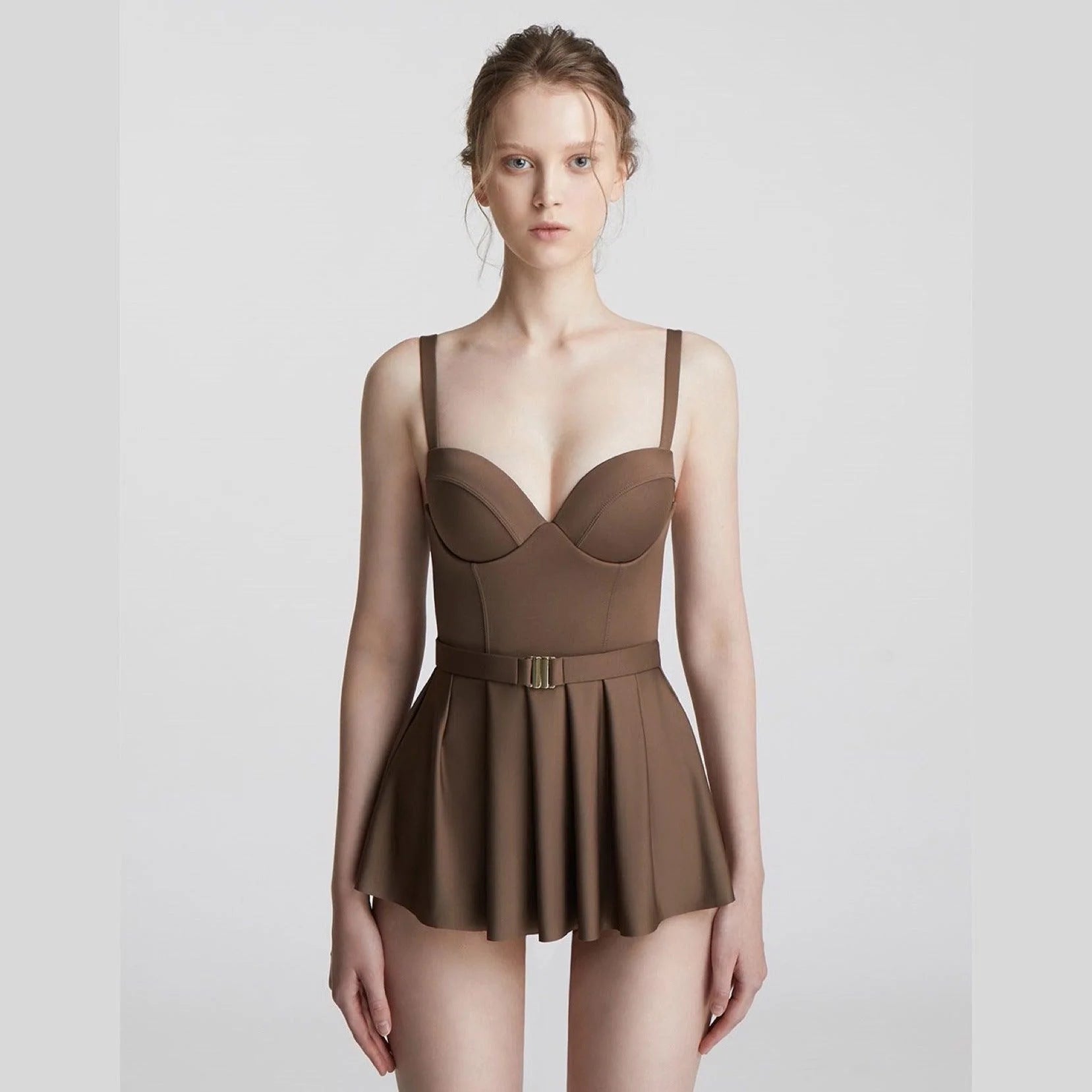 One Piece Skirt Swimsuit Women - melvincucci