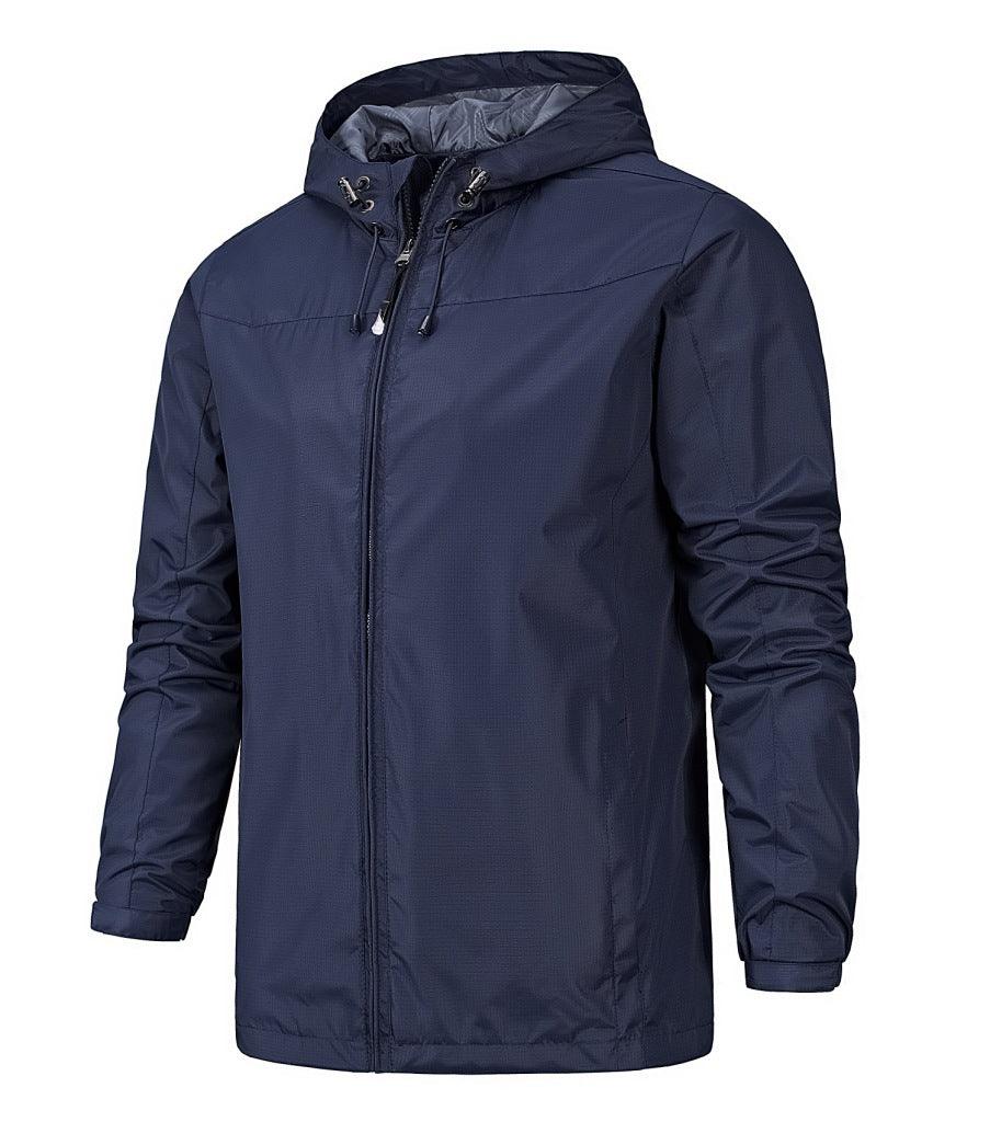 Outdoor jackets male thin spring single jacket waterproof - melvincucci