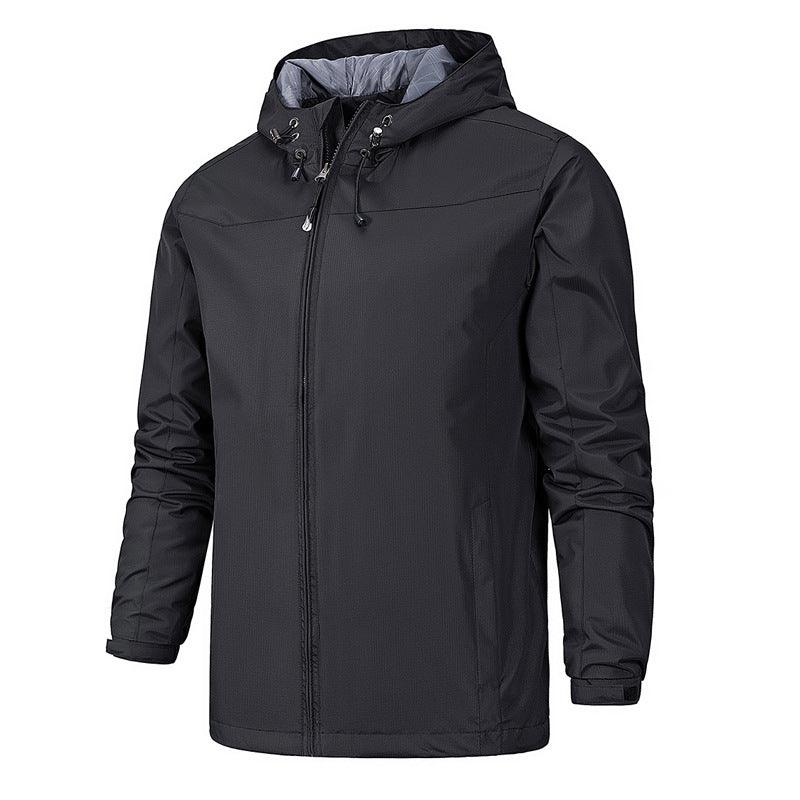 Outdoor jackets male thin spring single jacket waterproof - melvincucci