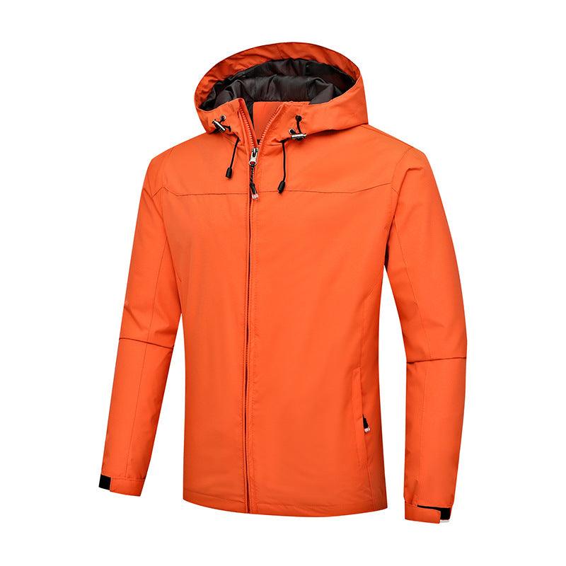 Outdoor jackets male thin spring single jacket waterproof - melvincucci