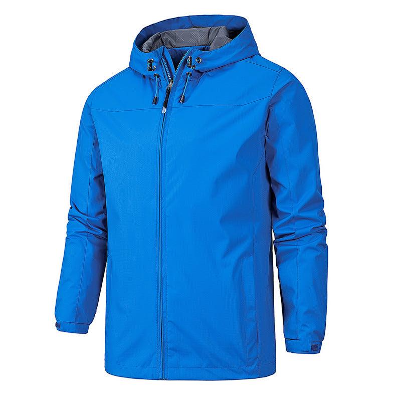 Outdoor jackets male thin spring single jacket waterproof - melvincucci