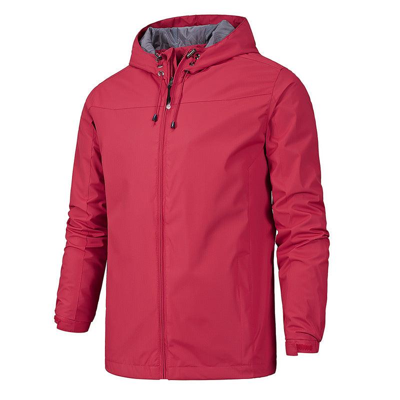 Outdoor jackets male thin spring single jacket waterproof - melvincucci
