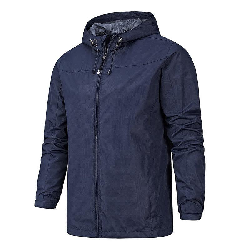 Outdoor jackets male thin spring single jacket waterproof - melvincucci