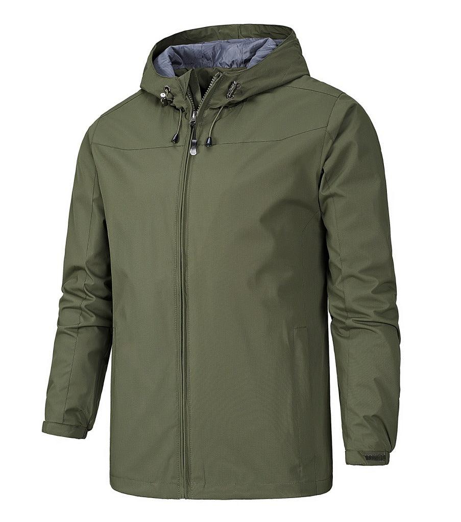Outdoor jackets male thin spring single jacket waterproof - melvincucci