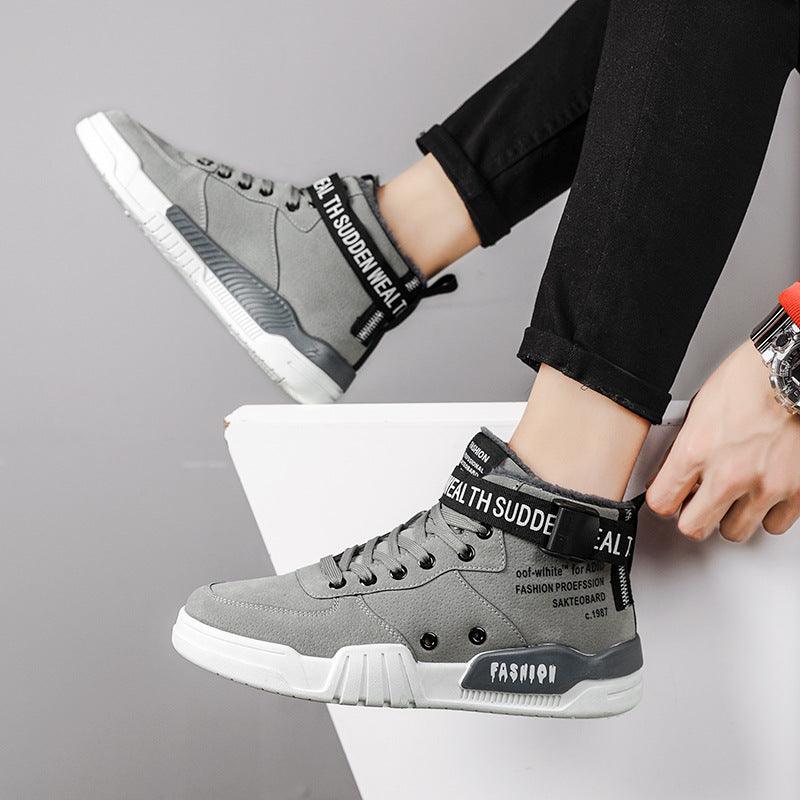 Outdoor simple Shoes Men Breathable CasualComfortable Shoes Men Comfortable High-Top Men Sneakers - melvincucci