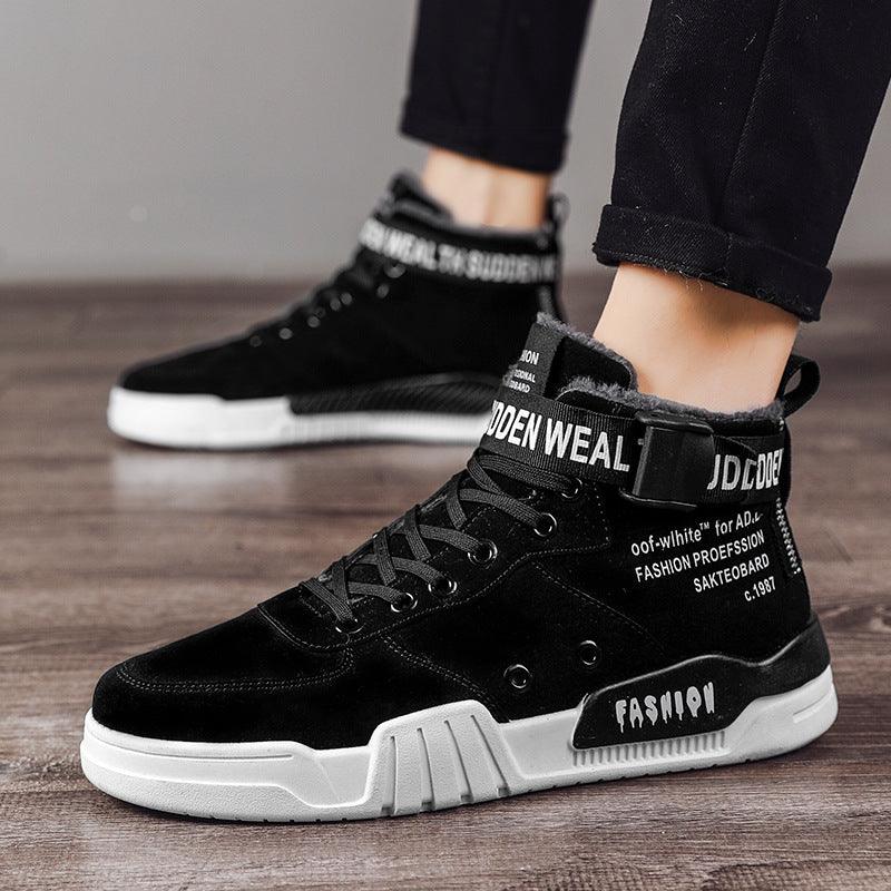 Outdoor simple Shoes Men Breathable CasualComfortable Shoes Men Comfortable High-Top Men Sneakers - melvincucci