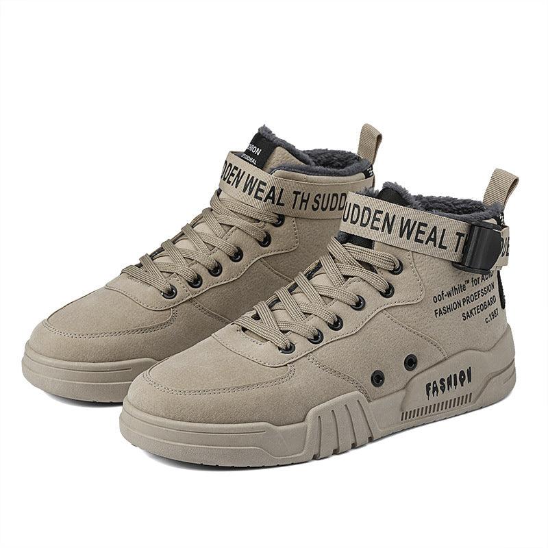 Outdoor simple Shoes Men Breathable CasualComfortable Shoes Men Comfortable High-Top Men Sneakers - melvincucci