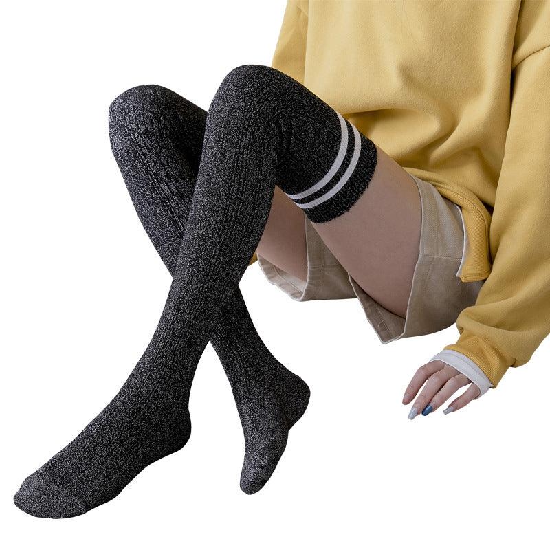 Over the knee socks women high tube thigh socks - melvincucci