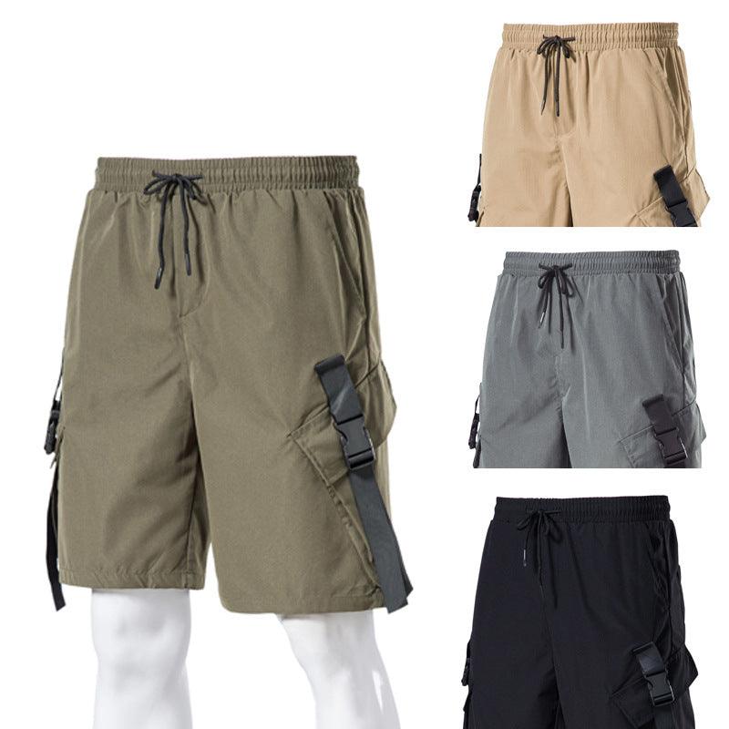 Overalls Shorts Sports And Leisure Five-Point Pants Multi-Pocket Overalls Men - melvincucci