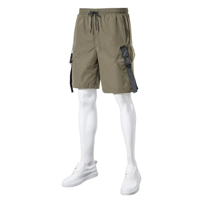 Overalls Shorts Sports And Leisure Five-Point Pants Multi-Pocket Overalls Men - melvincucci
