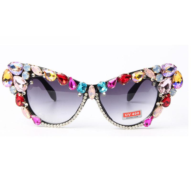 Oversize Crystal Sexy Sun Glasses - melvincucci