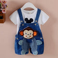 Pants Children's Jumpsuit Baby Suspenders Denim Shorts Men And Women - melvincucci