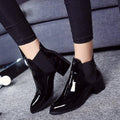 Patent leather women boots - melvincucci