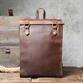 Personality Cowhide School Bag Leather Retro Men - melvincucci
