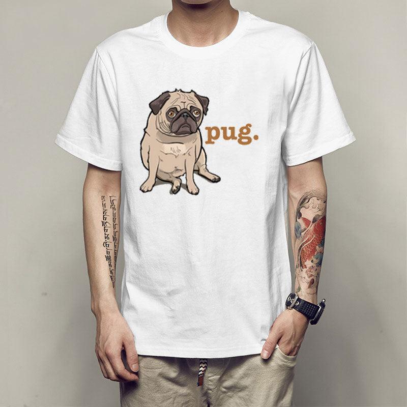 Personality spoof pug men T-shirt - melvincucci