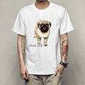 Personality spoof pug men T-shirt - melvincucci