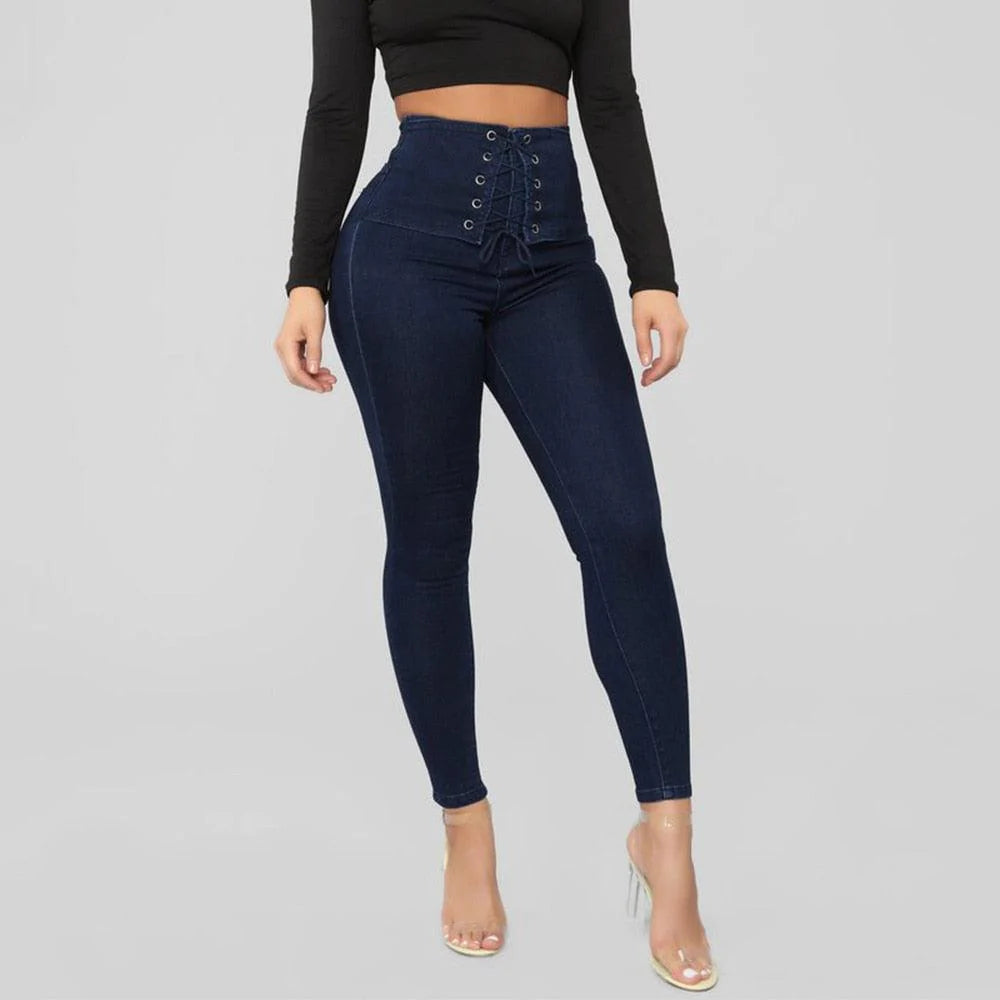 Personalized slim waist high-waist pencil pant - melvincucci