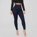 Personalized slim waist high-waist pencil pant - melvincucci