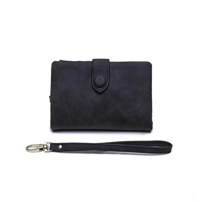 Photographic leather goods * matte wallet female short Korean version - melvincucci